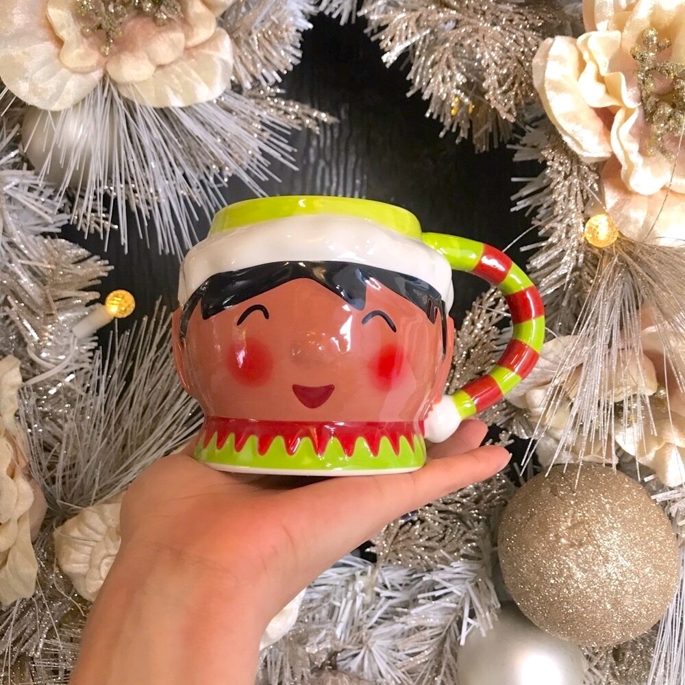 ✨NEW🎄Target Threshold Stoneware Brown Elf Mug